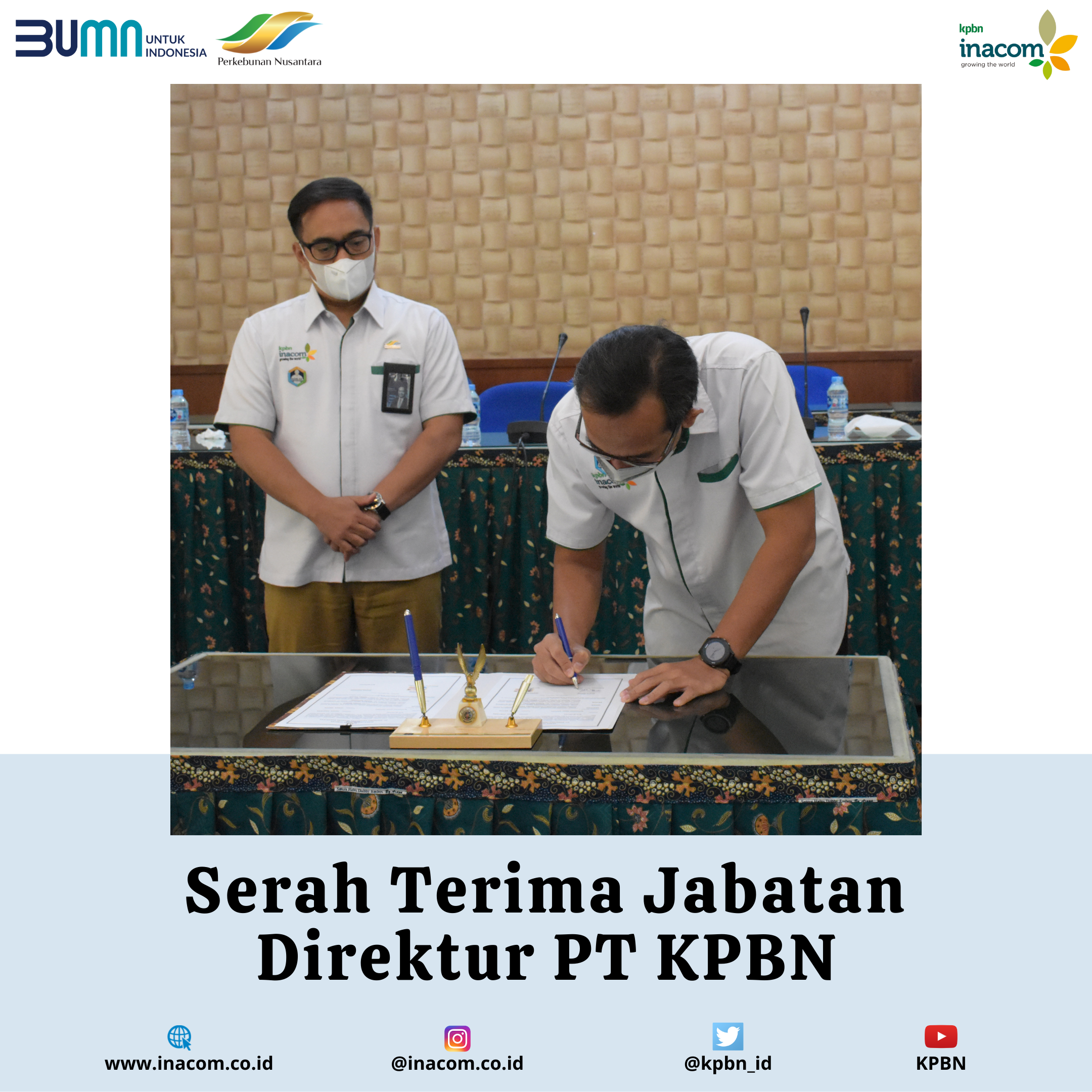 Serah Terima Jabatan Direktur PT KPBN