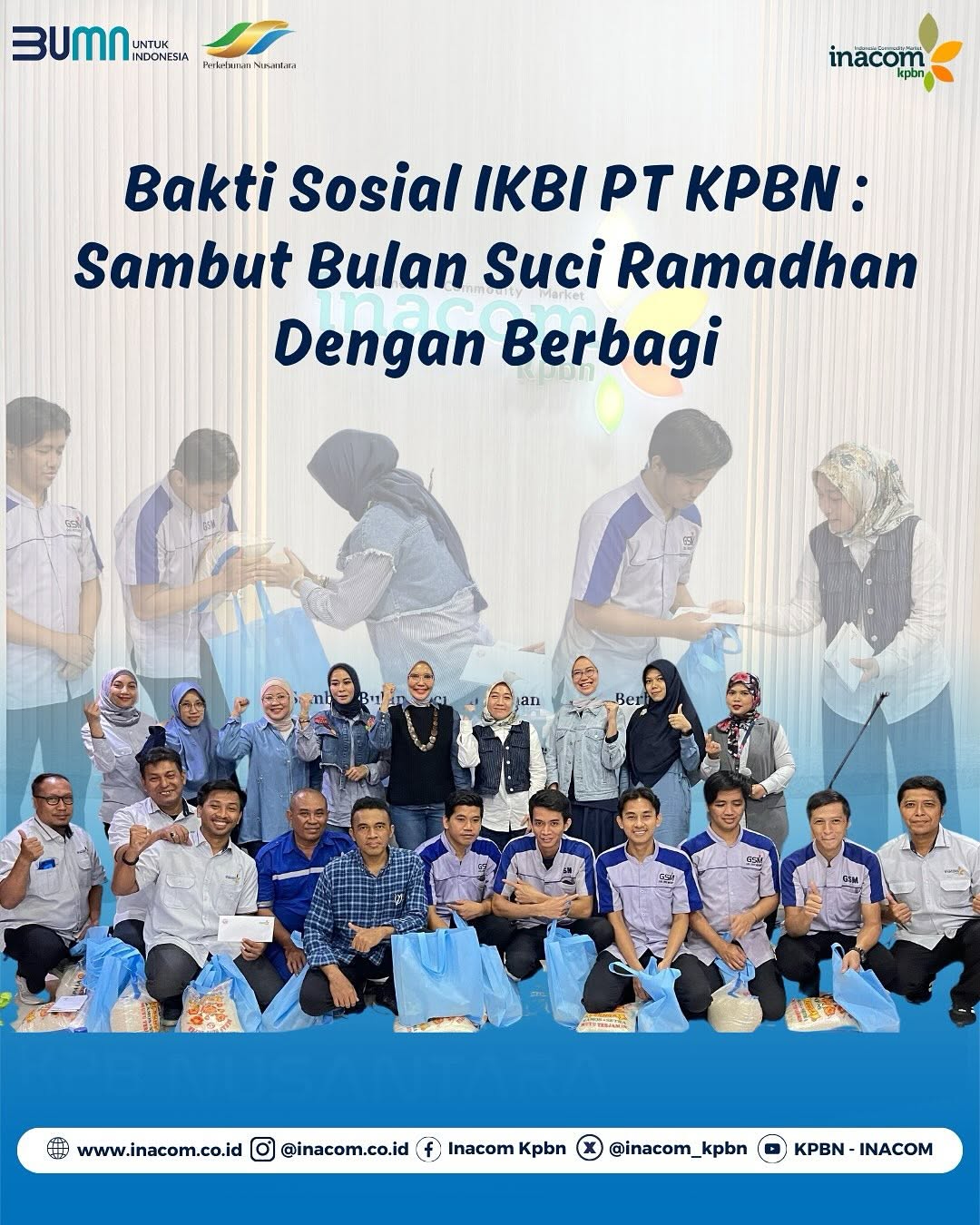 Here are a few options for translating `Bakti Sosial IKBI PT KPBN: Sambut Bulan Suci Ramadhan Dengan Berbagi,` depending on the nuance you want to convey:<br />
<br />
<br />
<br />
*   IKBI PT KPBN Social Service: Welcoming the Holy Month of Ramadan by Sharing<br />
<br />
Option 2 (Slightly More Formal):<br />
<br />
*   IKBI PT KPBN Social Action: Embracing the Holy Month of Ramadan Through Sharing<br />
<br />
Option 3 (Emphasizing the Charitable Aspect):<br />
<br />
*   IKBI PT KPBN Charity Event: Welcoming the Holy Month of Ramadan with Giving<br />
<br />
Option 4 (More Descriptive):<br />
<br />
*   IKBI PT KPBN's Community Outreach: Welcoming the Holy Month of Ramadan by Sharing and Giving Back<br />
<br />
Explanation of Choices:<br />
<br />
*   `Bakti Sosial` can be translated as `Social Service,` `Social Action,` `Charity Event,` or `Community Outreach,` depending on the context and desired emphasis.<br />
*   `IKBI PT KPBN` is left as is because it's an acronym and likely the organization's name.<br />
*   `Sambut Bulan Suci Ramadhan` translates to `Welcoming the Holy Month of Ramadan` or `Embracing the Holy Month of Ramadan.`<br />
*   `Dengan Berbagi` translates to `by Sharing,` `Through Sharing,` or `with Giving.`<br />
<br />
Choose the option that best fits the tone and purpose of your translation.